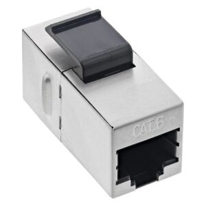 InLine Keystone RJ45 Buchse / Buchse, SNAP-In, Cat.6, STP, bulk