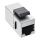 InLine Keystone RJ45 Buchse / Buchse, SNAP-In, Cat.6, STP, bulk