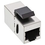 InLine Keystone RJ45 Buchse / Buchse, SNAP-In, Cat.5e
