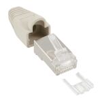 InLine Crimpstecker RJ45 geschirmt, Knickschutz beige,...