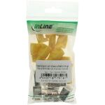 InLine Crimpstecker RJ45 geschirmt, Knickschutz gelb, 10er Pack