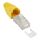 InLine Crimpstecker RJ45 geschirmt, Knickschutz gelb, 10er Pack