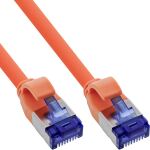 InLine Patchkabel Slim, Cat.6A, S/FTP, TPE (LSZH) flexibel, PoE, orange, 10m