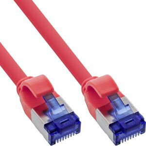 InLine Patchkabel Slim, Cat.6A, S/FTP, TPE (LSZH) flexibel, PoE, rot, 10m