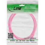 InLine Patchkabel Slim, Cat.6A, S/FTP, TPE (LSZH) flexibel, PoE, magenta, 1m