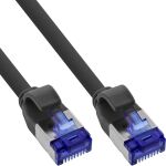 InLine Patchkabel Slim, Cat.6A, S/FTP, TPE (LSZH), PoE, schwarz, 3m