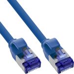 InLine Patchkabel Slim, Cat.6A, S/FTP, TPE (LSZH) flexibel, PoE, blau, 5m