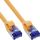 InLine Patchkabel Slim, Cat.6A, S/FTP, TPE (LSZH) flexibel, PoE, gelb, 7,5m