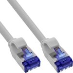 InLine Patchkabel Slim, Cat.6A, S/FTP, TPE (LSZH) flexibel, PoE, grau, 1,5m