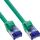 InLine Patchkabel Slim, Cat.6A, S/FTP, TPE (LSZH) flexibel, PoE, grün, 1,5m