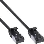InLine Patchkabel slim, U/FTP, Cat.8.1, TPE halogenfrei, schwarz, 2m