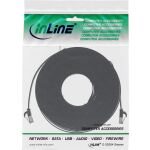 InLine Patchkabel flach, U/FTP, Cat.8.1, TPE halogenfrei, schwarz, 7,5m