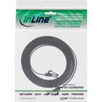 InLine Patchkabel flach, U/FTP, Cat.8.1, TPE halogenfrei, schwarz, 0,5m