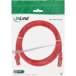 InLine Patchkabel, S/FTP (PiMf), Cat.6, 250MHz, PVC, CCA, rot, 1m