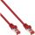 InLine Patchkabel, S/FTP (PiMf), Cat.6, 250MHz, PVC, CCA, rot, 0,25m