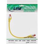 InLine Patchkabel, S/FTP (PiMf), Cat.6, 250MHz, PVC, CCA, gelb, 0,3m