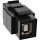 InLine USB 2.0 Snap-In Einsatz, USB A Buchse/ B Buchse, schwarzes Gehäuse