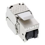 InLine Keystone RJ45 Buchse, SNAP-In, Cat.6a, mit Staubschutz schwarz