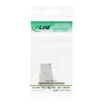 InLine Keystone RJ45 Buchse, SNAP-In, Cat.6a, mit Staubschutz schwarz