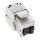 InLine Keystone RJ45 Buchse, SNAP-In, Cat.6a, mit Staubschutz schwarz