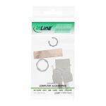 InLine Keystone RJ45 Buchse, SNAP-In, Cat.6a, Schraubverschluss