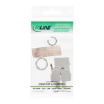 InLine Keystone RJ45 Buchse, SNAP-In, Cat.8.1, Schraubverschluss
