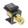InLine Keystone Einbauadapter, für Sat-Kabel, 2x F-Buchsen, schwarz