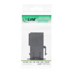 InLine USB 3.1 Keystone Einsatz, USB-A Buchse / Buchse, gewinkelt, schwarz