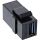 InLine USB 3.1 Keystone Snap-In Einsatz, USB-A Buchse / Buchse, schwarz