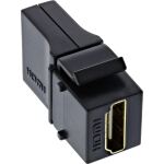 InLine HDMI Keystone Snap-In Einsatz 4K/60Hz, HDMI A Buchse/Buchse, gewinkelt