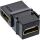 InLine HDMI Keystone Snap-In Einsatz 4K/60Hz, HDMI A Buchse/Buchse, gewinkelt