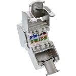 InLine Keystone RJ45 Buchse, SNAP-In, Cat.8.1, schmale Ausführung