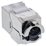 InLine Keystone RJ45 Buchse Slim, SNAP-In, Cat.6A, integrierter Kabelbinder