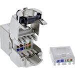 InLine Keystone RJ45 Buchse Slim, SNAP-In, Cat.6A, integrierter Kabelbinder
