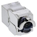 InLine Keystone RJ45 Buchse Slim, SNAP-In, Cat.8.1, integrierter Kabelbinder