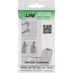 InLine Keystone RJ45 Buchse Slim, SNAP-In, Cat.8.1, integrierter Kabelbinder