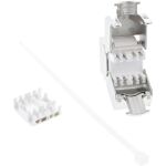InLine Keystone RJ45 Buchse, SNAP-In, Cat.6a, mit Staubschutz rot