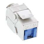 InLine Keystone RJ45 Buchse, SNAP-In, Cat.6a, mit Staubschutz blau