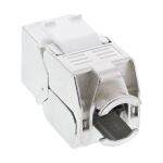 InLine Keystone RJ45 Buchse, SNAP-In, Cat.6a, mit Staubschutz blau