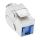 InLine Keystone RJ45 Buchse, SNAP-In, Cat.6a, mit Staubschutz blau