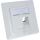 InLine Rahmenset für 2x RJ45 Bu/LSA Einsatz, Keystone SNAP-In, weiß RAL9010