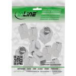 InLine Keystone RJ45 Buchse Slim SNAP-In Cat.6A, integr. Kabelbinder, 10er Pack