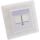 InLine Rahmenset für 2x RJ45 Bu/LSA Einsatz 90°, Keystone SNAP-In, weiß RAL
