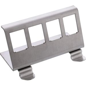 InLine Keystone SNAP-In Metall-Modulhalter, 4-fach für Hutschiene