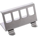 InLine Keystone SNAP-In Metall-Modulhalter, 4-fach für Hutschiene
