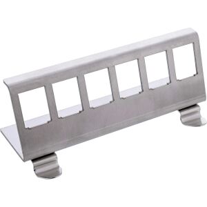 InLine Keystone SNAP-In Metall-Modulhalter, 6-fach für Hutschiene
