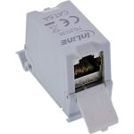 InLine Cat.6A RJ45-Doppelkupplung für Hutschiene