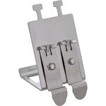 InLine Keystone SNAP-In Metall-Modulhalter, 2-fach für Hutschiene, mit Lasche