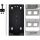 InLine Cat.6A Keystone-Verteilerkasten, Wand-/Hutschiene, STP, 4 Port