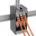 InLine Cat.6A Keystone-Verteilerkasten, Wand-/Hutschiene, STP, 4 Port